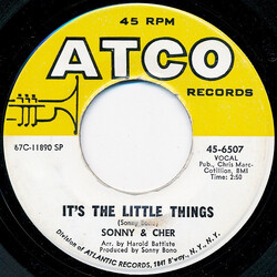 Sonny & Cher It's The Little Things USED VINYL 7INCH 45 RPM SINGLE
