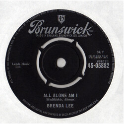 Brenda Lee All Alone Am I USED VINYL 7INCH 45 RPM SINGLE
