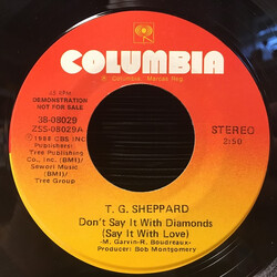 T.G. Sheppard Don't Say It With Diamonds (Say It With Love) USED VINYL 7INCH 45 RPM PROMO
