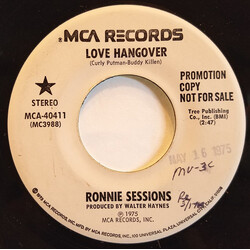 Ronnie Sessions Love Hangover USED VINYL 7INCH 45 RPM PROMO