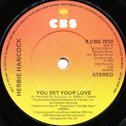 Herbie Hancock You Bet Your Love USED VINYL 7INCH SINGLE 45 RPM