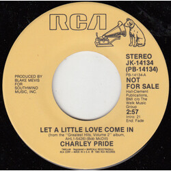 Charley Pride Let A Little Love Come In USED VINYL 7INCH SINGLE 45 RPM PROMO