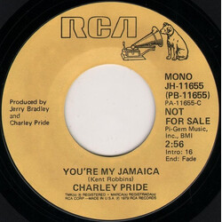 Charley Pride You're My Jamaica USED VINYL 7INCH 45 RPM PROMO STYRENE STEREO MONO