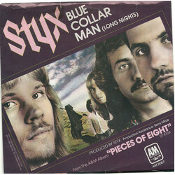 Styx Blue Collar Man (Long Nights) VINYL 7" USED