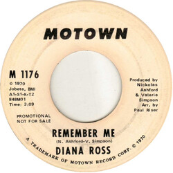 Diana Ross Remember Me USED VINYL 7INCH 45 RPM PROMO
