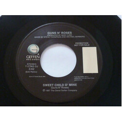 Guns N' Roses Sweet Child O' Mine USED VINYL 7INCH SINGLE 45 RPM PROMO