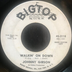 Johnny Gibson Walkin' On Down / After Midnight USED VINYL 7INCH 45 RPM SINGLE PROMO
