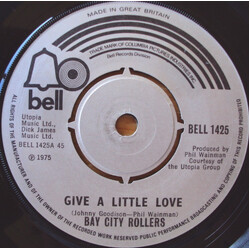 Bay City Rollers Give A Little Love USED VINYL 7INCH 45 RPM SINGLE