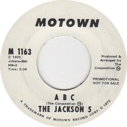 The Jackson 5 A B C USED VINYL 7INCH SINGLE PROMO