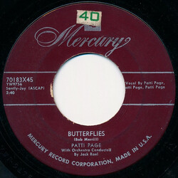 Patti Page Butterflies USED VINYL 7INCH 45 RPM