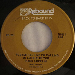 Hank Locklin Please Help Me I'm Falling In Love With You USED VINYL 7INCH