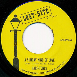 The Harptones A Sunday Kind Of Love / I'll Never Tell USED VINYL 7INCH 45 RPM REISSUE