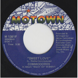 Commodores Sweet Love USED VINYL 7INCH 45 RPM