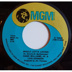 Hank Williams Jr. / Lois Johnson (2) Whole Lotta Loving USED VINYL 7INCH 45 RPM