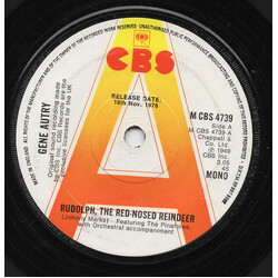 Gene Autry Rudolph, The Red-Nosed Reindeer USED VINYL 7INCH 45 RPM SINGLE PROMO REISSUE MONO