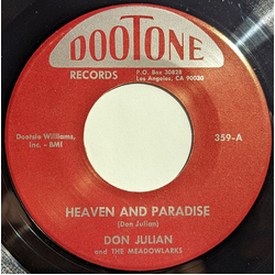 Don Julian & The Meadowlarks Heaven And Paradise Vinyl 7" USED