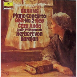 Johannes Brahms / Géza Anda / Herbert Von Karajan / Berliner Philharmoniker Piano Concerto No. 2 Vinyl LP USED