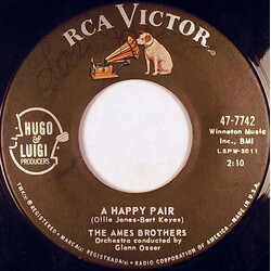 The Ames Brothers A Happy Pair USED VINYL 7INCH 45 RPM