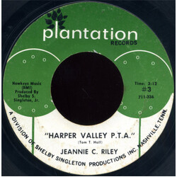 Jeannie C. Riley Harper Valley P.T.A. / Yesterday All Day Long Today VINYL 7" USED