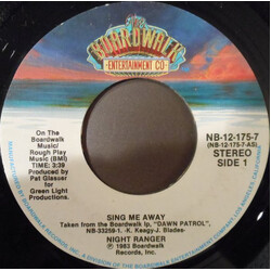 Night Ranger Sing Me Away / Play Rough VINYL 7" USED