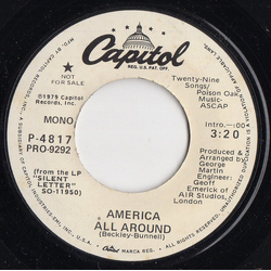America (2) All Around Vinyl 7" USED