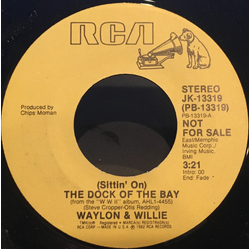 Waylon Jennings & Willie Nelson / Waylon Jennings (Sittin' On) The Dock Of The Bay Vinyl 7" USED