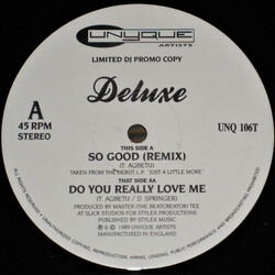Deluxe (2) So Good / Do You Really Love Me USED VINYL 12INCH 45 RPM PROMO