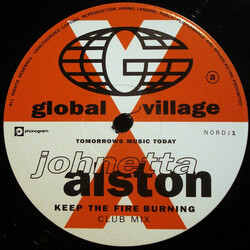 Johnetta Alston Keep The Fire Burning USED VINYL 12INCH