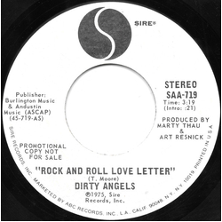 Dirty Angels (2) Rock And Roll Love Letter Vinyl 7" USED