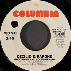Cecilio & Kapono Goodnight & Goodmorning USED VINYL 7INCH 45 RPM PROMO MONO STEREO