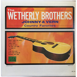 The Wetherly Brothers Johnny & Vern Sing Country Favorites Vinyl LP USED