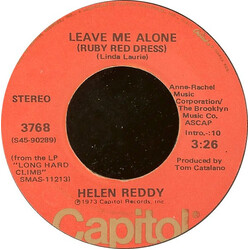 Helen Reddy Leave Me Alone (Ruby Red Dress) / The Old Fashioned Way USED VINYL 7INCH 45 RPM SINGLE STEREO