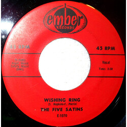 The Five Satins Wishing Ring USED VINYL 7INCH SINGLE