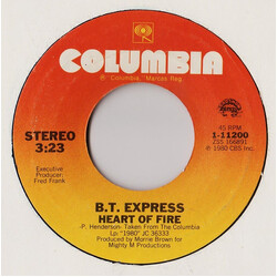 B.T. Express Heart Of Fire VINYL 7" USED