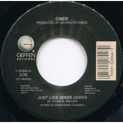 Cher Just Like Jesse James Vinyl 7" USED