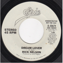 Ricky Nelson (2) Dream Lover Vinyl 7" USED