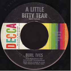 Burl Ives A Little Bitty Tear / Shanghied VINYL 7" USED