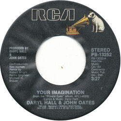 Daryl Hall & John Oates Your Imagination VINYL 7" USED