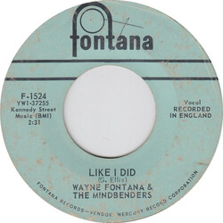 Wayne Fontana & The Mindbenders She Needs Love Vinyl 7" USED