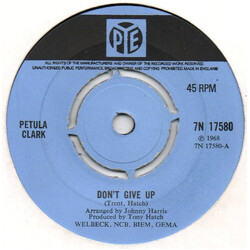 Petula Clark Don't Give Up USED VINYL 7INCH SINGLE 45 RPM