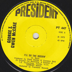 George McCrae / Gwen McCrae I'll Do The Rockin' USED VINYL 7INCH 45 RPM SINGLE