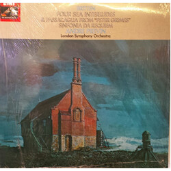 Benjamin Britten / The London Symphony Orchestra / André Previn Four Sea Interludes From "Peter Grimes" / Sinfonia Da Requiem Vinyl LP USED