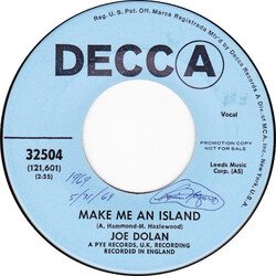 Joe Dolan Make Me An Island VINYL 7" USED