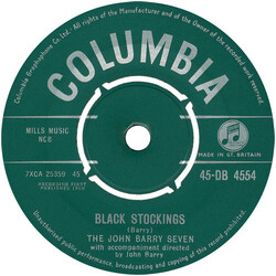 The John Barry Seven Black Stockings USED VINYL 7INCH 45 RPM SINGLE