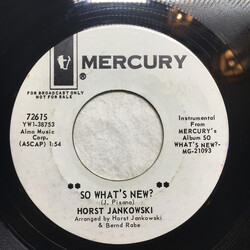 Horst Jankowski So What's New / A Place In The Sun Vinyl 7" USED