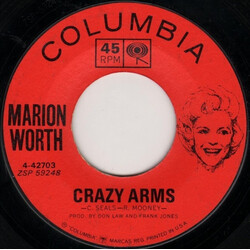 Marion Worth Crazy Arms / Lovers' Lane USED VINYL 7INCH 45 RPM SINGLE
