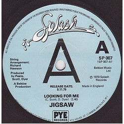 Jigsaw (3) Looking For Me USED VINYL 7INCH 45 RPM SINGLE PROMO