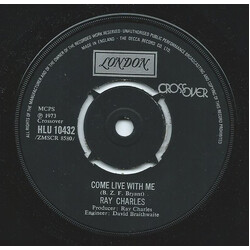 Ray Charles Come Live With Me USED VINYL 7INCH 45 RPM