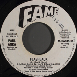 Paul Anka Flashback USED VINYL 7INCH 45 RPM SINGLE PROMO STEREO MONO