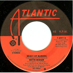 Bette Midler Beast Of Burden USED VINYL 7INCH 45 RPM SINGLE